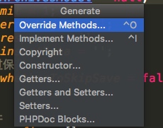 PhpStorm 常用快捷键设置界面